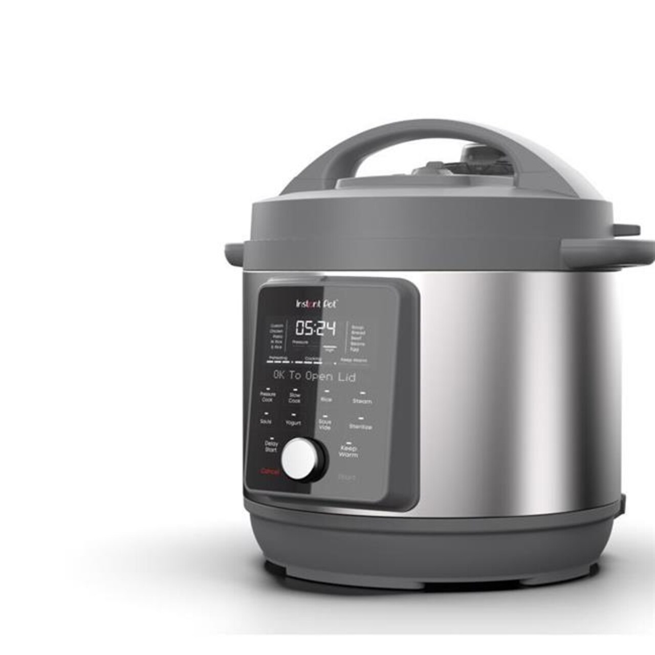 Instant 6 qt. Pot Duo Plus Stainless Steel Digital Pressure Cooker, Black & Silver